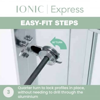 Merlyn Ionic Express Low Level Access Sliding Shower Door