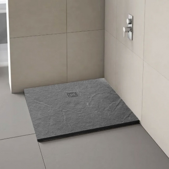 Merlyn TrueStone 30mm Slate Effect Square Shower Tray