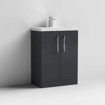 Arno Compact 600mm 2-Door Floor Standing Vanity Unit