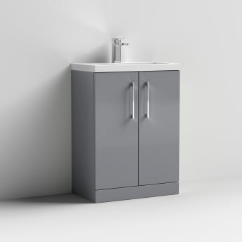 Arno Compact 600mm 2-Door Floor Standing Vanity Unit