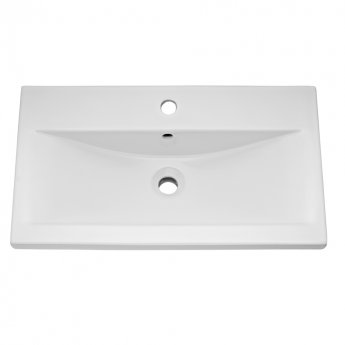 Nuie Arno Wall Hung 2-Drawer Vanity Unit with Basin-1 800mm Wide - Gloss White