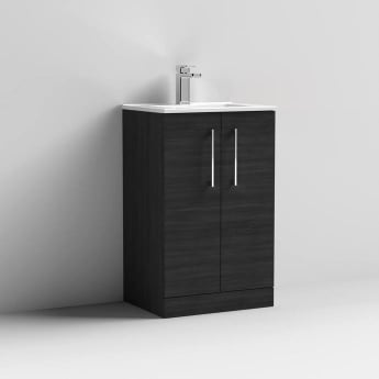 Arno Woodgrain 500mm 2-Door Floor Standing Vanity Unit