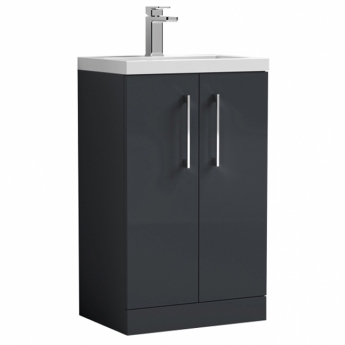 Arno Compact 500mm 2-Door Floor Standing Vanity Unit