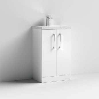 Arno Compact 500mm 2-Door Floor Standing Vanity Unit