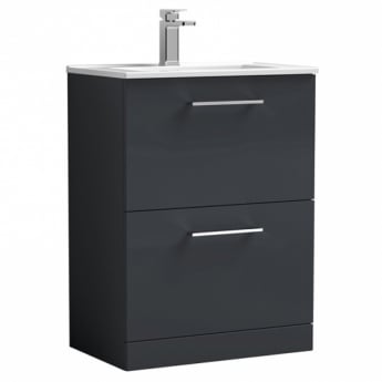 Arno 600mm 2-Drawer Floor Standing Vanity Unit