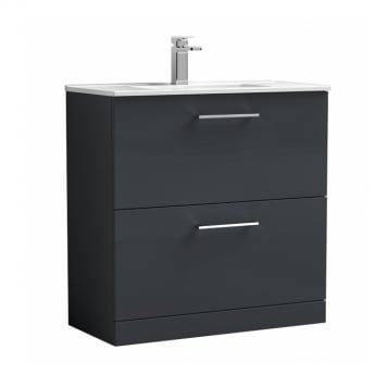 Arno 800mm 2-Drawer Floor Standing Vanity Unit