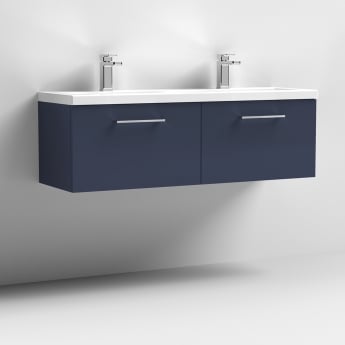 Arno Twin 1200mm 2-Drawer Wall Hung Vanity Unit