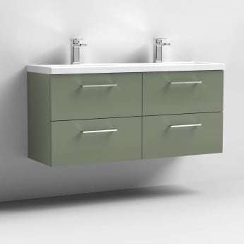 Arno Twin 1200mm 4-Drawer Wall Hung Vanity Unit