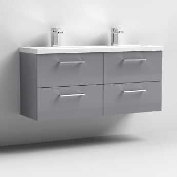 Arno Twin 1200mm 4-Drawer Wall Hung Vanity Unit