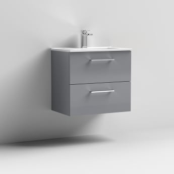 Arno 600mm 2-Drawer Wall Hung Vanity Unit