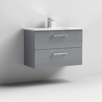 Arno 800mm 2-Drawer Wall Hung Vanity Unit