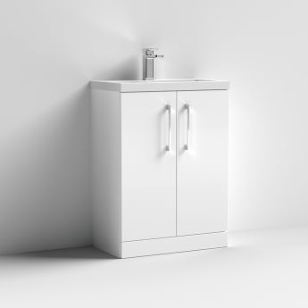 Arno Compact 600mm 2-Door Floor Standing Vanity Unit