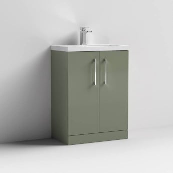 Arno Compact 600mm 2-Door Floor Standing Vanity Unit