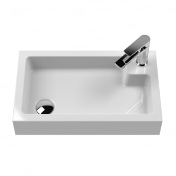 Nuie Athena Basin and WC Toilet Combination Unit 500mm Wide - Gloss White