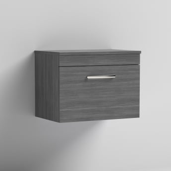 Athena 600mm 1-Drawer Wall Hung Vanity Unit with Countertop