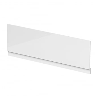 Nuie Waterproof Bath Front Panel and Plinth 480mm H x 1800mm W - Gloss White