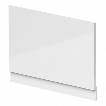 Nuie Waterproof Bath End Panel and Plinth 480mm H x 800mm W - Gloss White