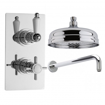 Nuie Beaumont Concealed Shower A3050 HEAD21 ARM01 1 Outlet