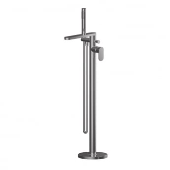 Nuie Binsey Freestanding Bath Shower Mixer Tap with Shower Kit - Brushed Pewter