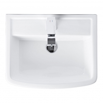 Nuie Bliss Basin and Semi Pedestal 520mm Wide - 1 Tap Hole