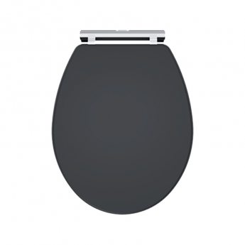 Nuie Classique Soft Close Wooden Toilet Seat - Satin Anthracite