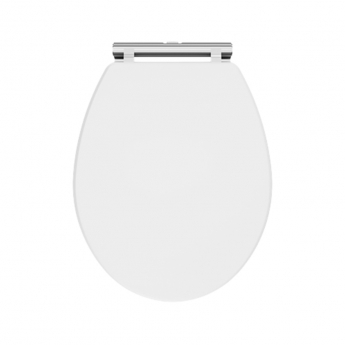 Nuie Classique Soft Close Wooden Toilet Seat - Satin White