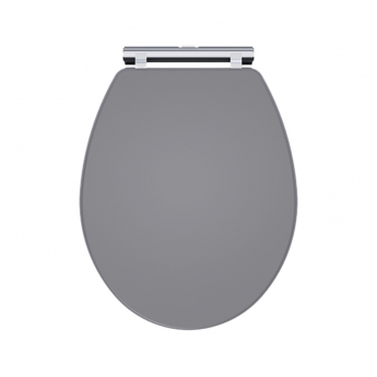 Nuie Classique Soft Close Wooden Toilet Seat - Satin Grey