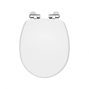 Nuie Classique Soft Close Wooden Toilet Seat - Gloss White