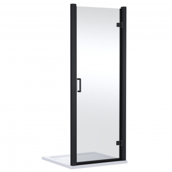 Lucie Black 8mm Hinged Shower Door