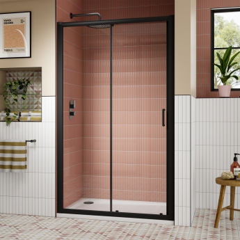 Lucie Black 8mm Sliding Shower Door