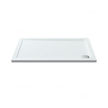 Nuie Pearlstone Rectangular Shower Tray 1200mm x 760mm - White