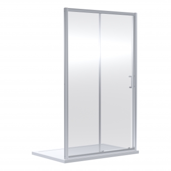 Rene Chrome Sliding Shower Door - 6mm Glass