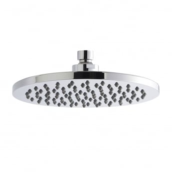 Nuie Round Fixed Shower Head 200mm Diameter - Chrome