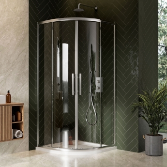 Orbit A8 2-Door Quadrant Shower Enclosure - 8mm Glass