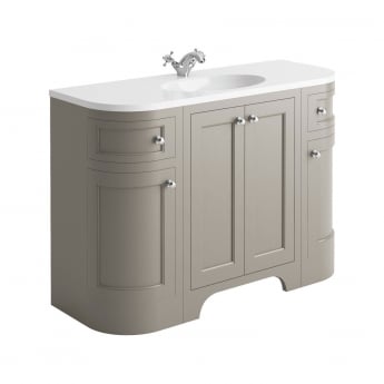 Orbit Harrogate Brunswick Curved Vanity Unit 1200mm Wide