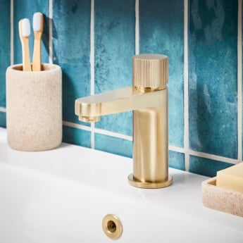 Orbit Koko Mini Basin Mixer Tap - Brushed Brass