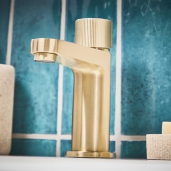 Orbit Koko Mono Basin Mixer Tap - Brushed Brass