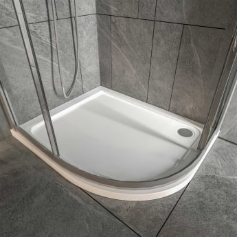 Prestige Foundation 45mm Offset Quadrant Shower Tray