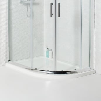 Prestige Foundation 45mm Offset Quadrant Shower Tray