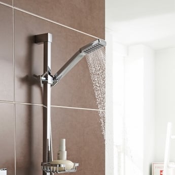 Prestige Pure Option 1 Thermostatic Concealed Shower Valve with Adjustable Slide Rail Kit - Chrome