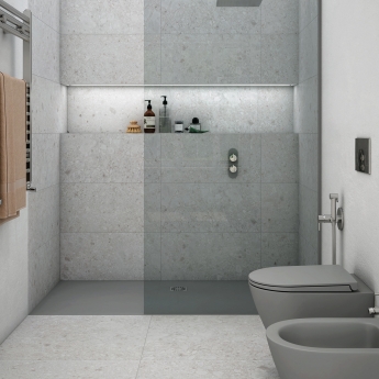 RAK Feeling Stone Effect 30mm Rectangular Shower Tray