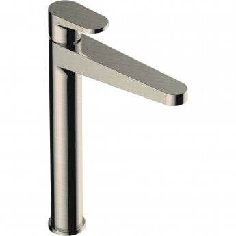 RAK Ischia Tall Basin Mixer Tap Without Waste - Brushed Nickel