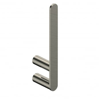 RAK Petit Round Spare Toilet Paper Holder - Brushed Nickel