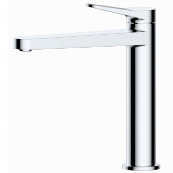 RAK Petit Round Medium Height Basin Mixer Tap - Chrome