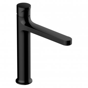 RAK Positano Medium Height Basin Mixer Tap Without Waste - Matt Black