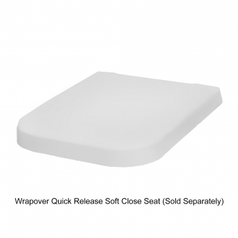 RAK Series 600 Rimless Back to Wall Pan Alpine White - Excluding Seat