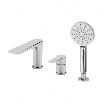 RAK Sport 3-Hole Bath Shower Mixer Tap Deck Mounted - Chrome