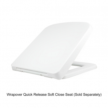 RAK Summit Back to Wall Pan Alpine White - Excluding Seat