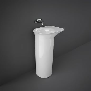 RAK Valet Free Standing Basin 530mm W Gloss White - 0 Tap Holes