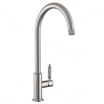 Rangemaster Hemlock Single Lever Kitchen Sink Mixer Tap - Brushed Nickel